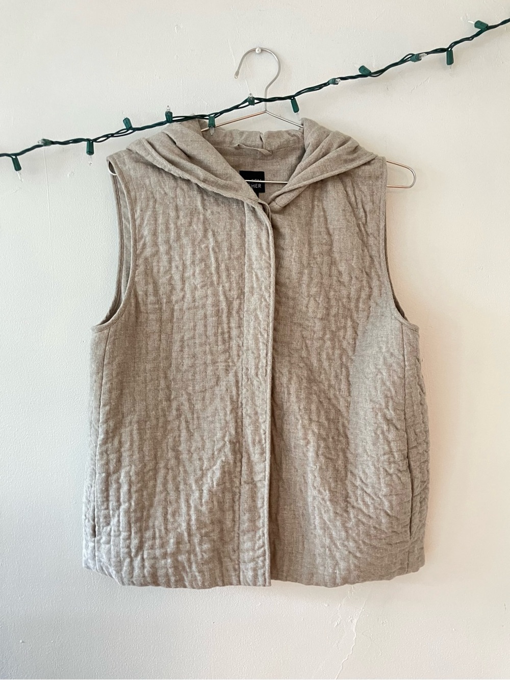 NWOT Eileen Fisher Hooded Vest